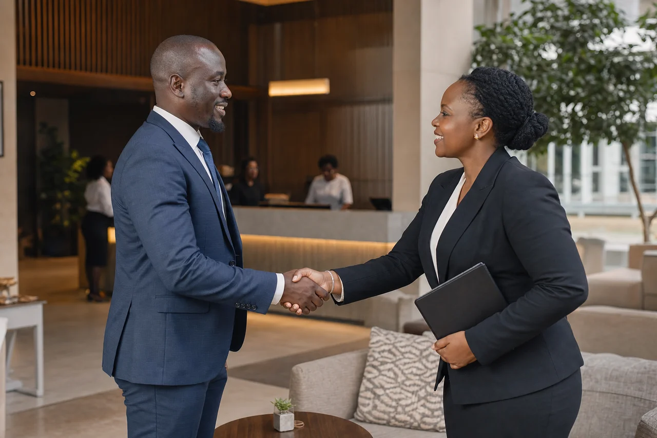 Kenyan business leader and CPA opening a direct contact conversation about audit and advisory needs
